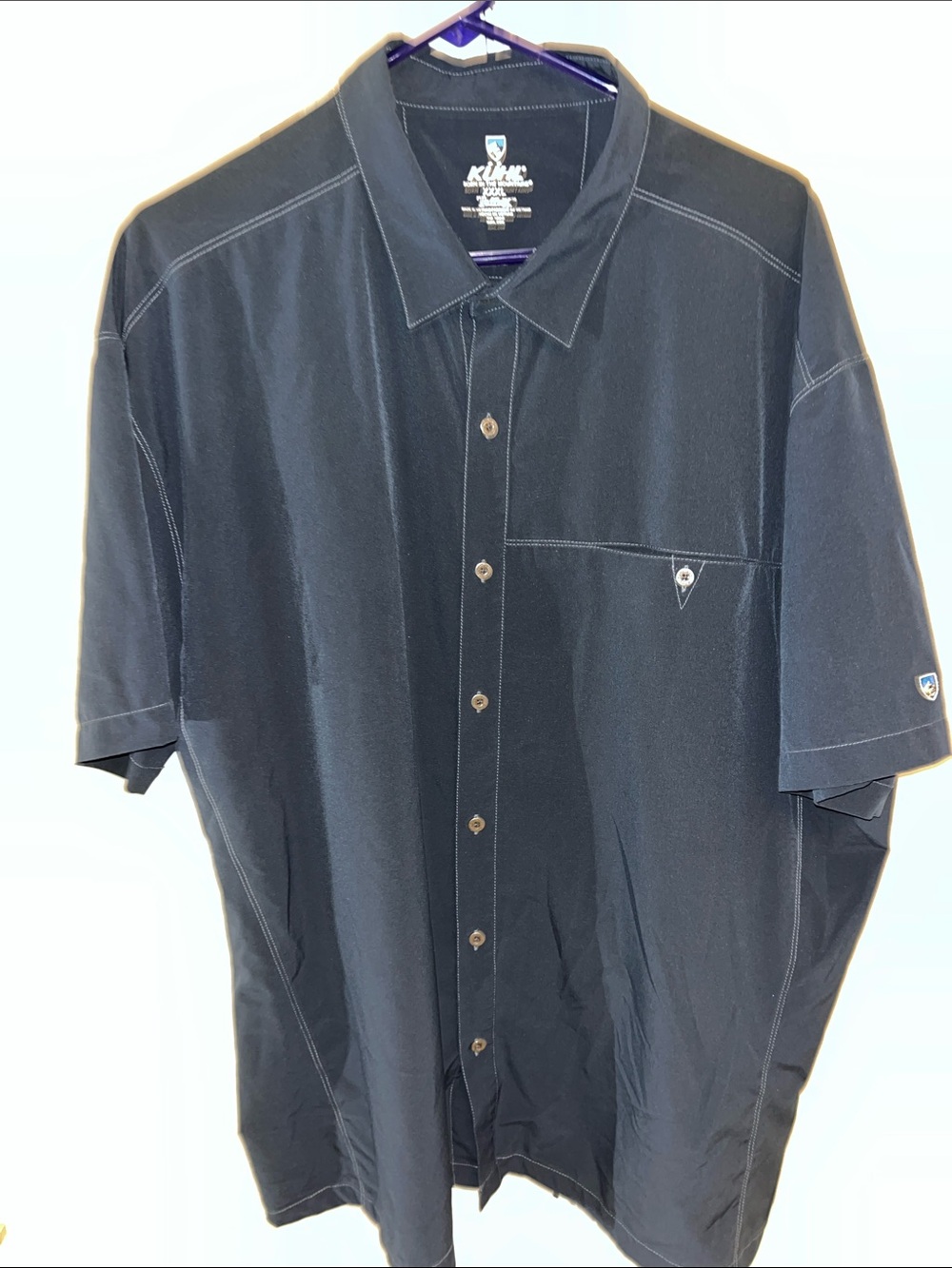 KUHL Quick Dry TuffleX Big Man hiking trail mountain SS Pocket shirt-3XL XXXL